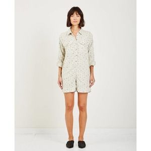 The Great floral long-sleeved romper